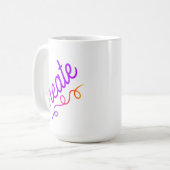 Creëer met Colorful Swirl Coffee Mok (Voorkant links)