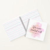 Creëer met Doel, Inspirerend Quote Roze Notitieboek (Binnen)