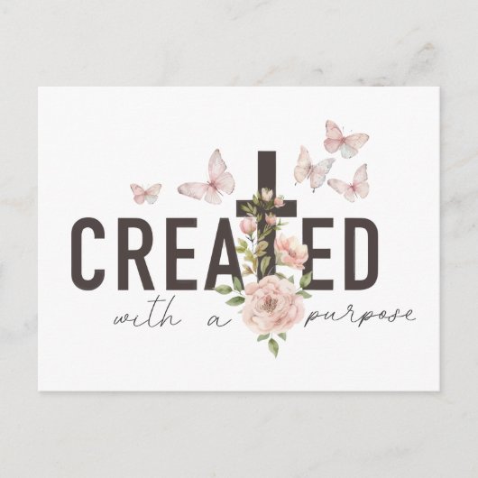 Creëer met een doel briefkaart (Voorkant)