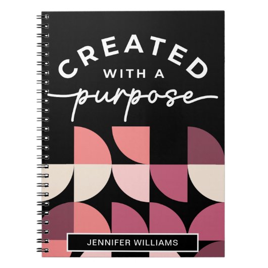 Creëer met een doel Christelijk notitieboek (Voorkant)