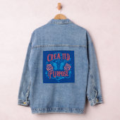 "Creëer met een doel" Doelgerichte Threads Denim Jacket (Hangar)