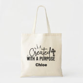 Creëer met een doel Motivatie Christelijk Tote Bag (Voorkant)