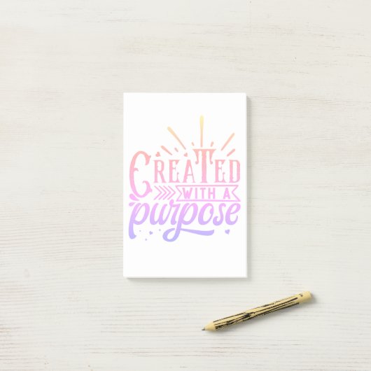 Creëer met een doel post-it® notes (Op bureau)