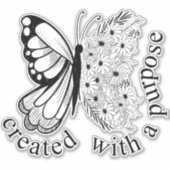 Creëer met een doel sticker (Voorkant)