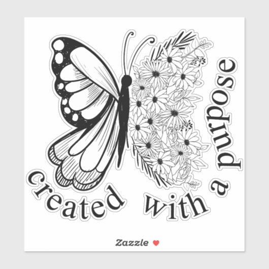 Creëer met een doel sticker (Vel)