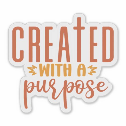 Creëer met een doel sticker (Voorkant)