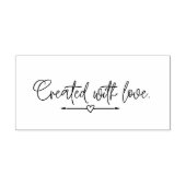Creëer met Liefde Kleine Bedrijf Zelfgemaakt Rubberstempel (Afrduk)