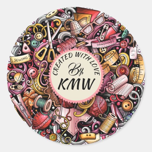 Creëer met liefde Sticker (Voorkant)