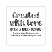Creëer met Love #2 Bedrijfsnaam Website URL Zelfinktende Stempel (Design)