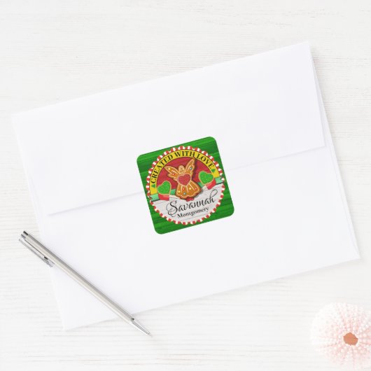Creëer met Love Kerst sticker (Envelop)