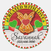 Creëer met Love Kerst sticker (Voorkant)