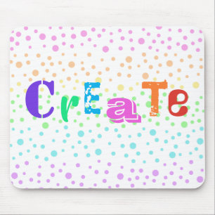 Creëer met Muismat van Rainbow Polka Dots