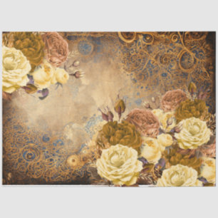 Creëer met OFDT- ontkoppelde-Steampunk-bloemen Tissuepapier