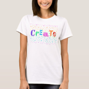 Creëer met Rainbow Polka Dots Women's T-Shirt