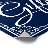 Creëer met uw gekozen kleurentrouwbord poster (Hoek)