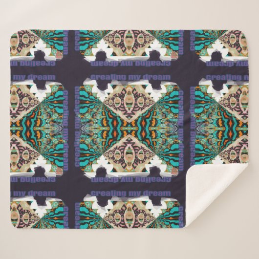 Creëer mijn droom sherpa deken (Voorkant (horizontaal))