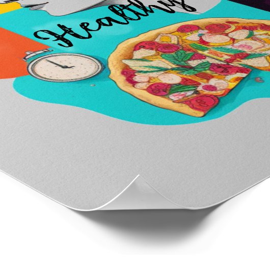 Creëer mijn droomleven: een grijs gezichtsveld poster (Hoek)