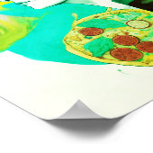 Creëer mijn droomleven: Geel zichtbord Poster (Hoek)