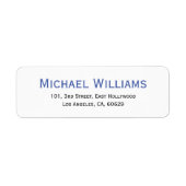 Creëer Modern gepersonaliseerd retour adres label (Voorkant)
