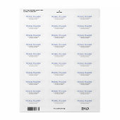 Creëer Modern gepersonaliseerd retour adres label (Full Sheet)