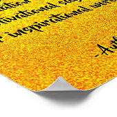 Creëer Modern zwart en goud quote Poster (Hoek)