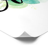 "Creëer" Moderne kalligrafie met Waterverf kunst Poster (Hoek)