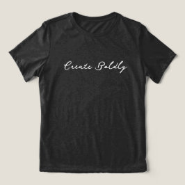 'Creëer Moedig' Dromers Doeners Kunstenaar Onderne Tri-Blend Shirt