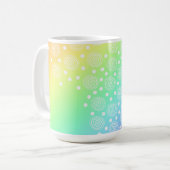 "Creëer" Mok regenbooggradiënt koffie (Voorkant links)