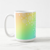 "Creëer" Mok regenbooggradiënt koffie (Links)