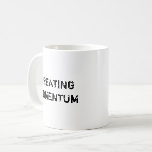 CREËER MOMENTUM Morning Checklist Coffee Mok (Voorkant links)
