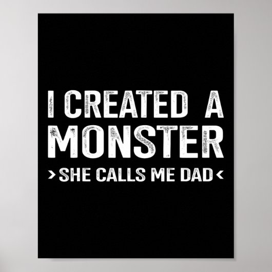 Creëer monster noemt me vader van dochtervaders poster (Voorkant)