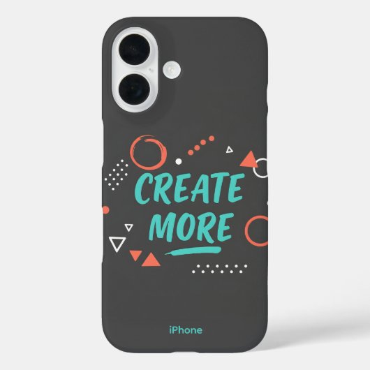 CREËER MORE iPhone 16 Hoesje (Achterkant)