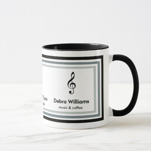 creëer, muziek en koffie mok (Rechts)