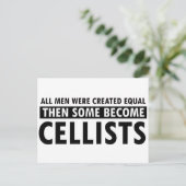 Creëer net zo Cellists ontwerp Briefkaart (Staand voorkant)