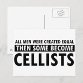 Creëer net zo Cellists ontwerp Briefkaart (Voorkant / Achterkant)