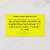 Creëer nieuwe Reiki-systeemkaarten Visitekaartje (Achterkant)