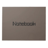 Creëer of Bewerk je eigen tekst of naam van Notiti Notitieblok (Voorkant)