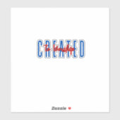 Creëer om te aanbidden sticker (Vel)