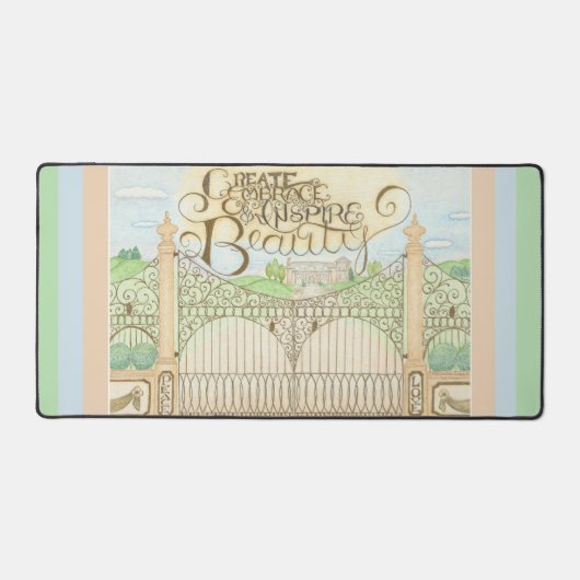 Creëer Omarmen & Inspire Beauty Desk Mat (Voorkant)