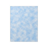 Creëer ontwerp voor blauw en witte wolken notitieblok (Linkerzijde)