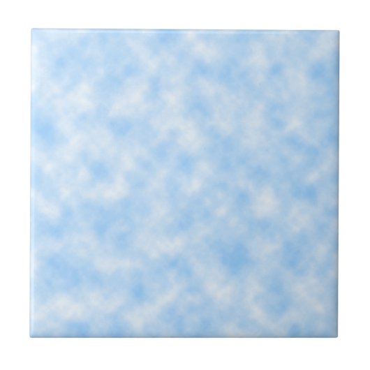 Creëer ontwerp voor blauw en witte wolken tegeltje (Voorkant)