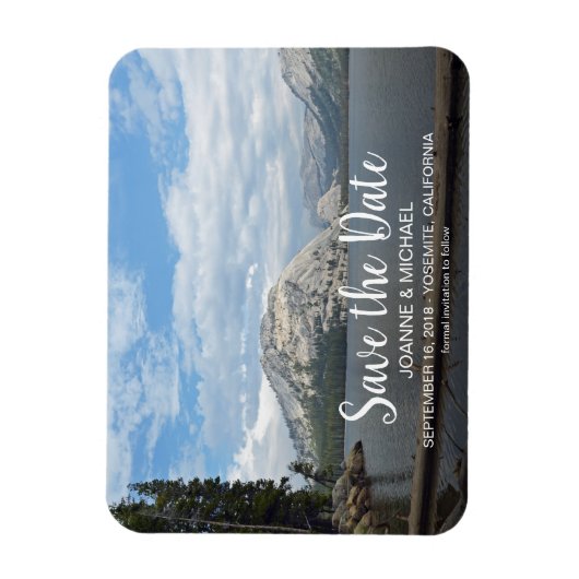 Creëer onze eigen Save the Date reisfoto Magneet (Verticaal)