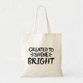 Creëer op Shine Bright Gospel Graphics Aesthetics Tote Bag (Voorkant)