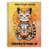 Creëer op Spint-ay - Custom Prayer Journal - Cat Notitieboek (Voorkant)