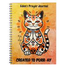 Creëer op Spint-ay - Custom Prayer Journal - Cat