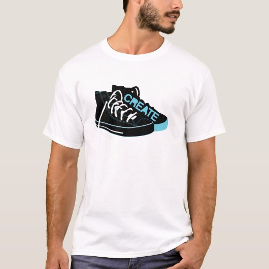 Creëer op zwart t-shirt (Voorkant)