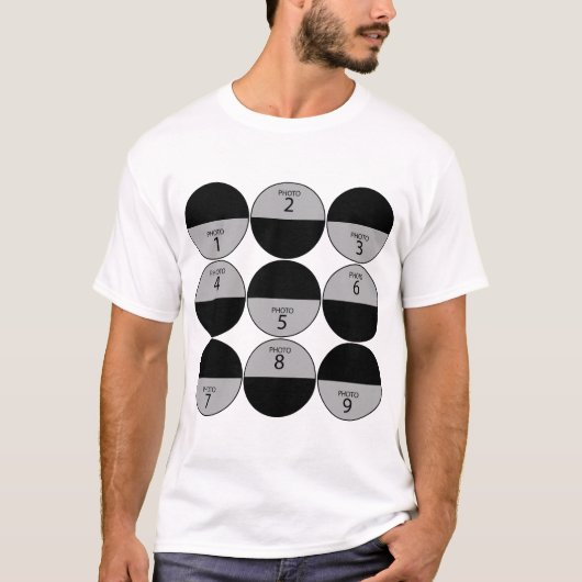 Creëer ORIGINAL SJABLOON 9 foto T-shirt (Voorkant)