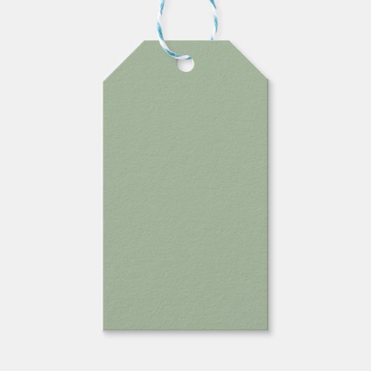 Creëer Own Apple Sage Green Cadeaulabel (Voorkant)