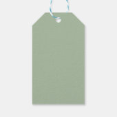Creëer Own Apple Sage Green Cadeaulabel (Achterkant)