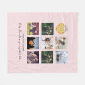 Creëer own BFF Photo Collage Pizza Gift Fleece Deken (Voorkant (Horizontaal))